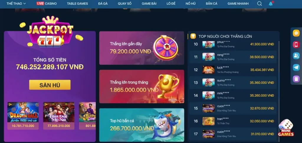 Trò chơi Live Casino tại 69vin